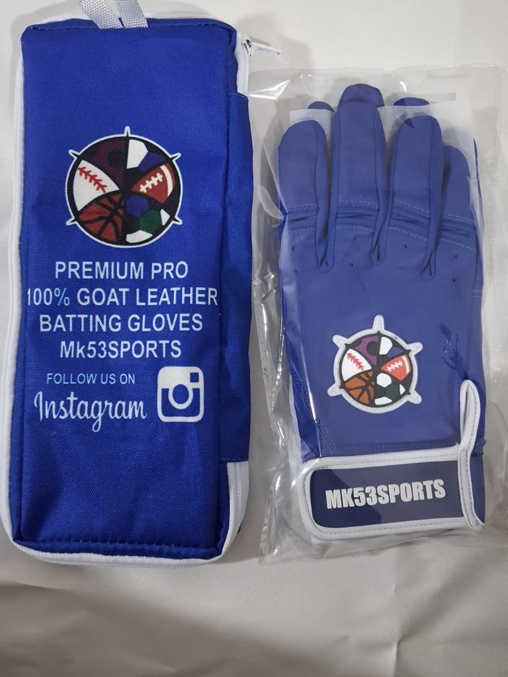 Men’s Cream and Yellow Batting Gloves - Picture 2 of 3